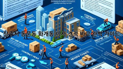 상주시 동문동 화개동 이사, 견적 비교 완벽 가이드!